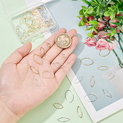 64Pcs 8 Style Brass Linking Rings&nbsp;KK-BC0009-43