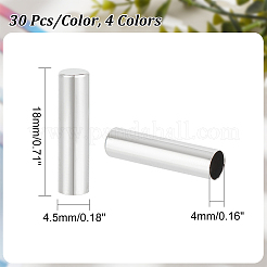120Pcs 4 Colors Column Alloy Aglets&nbsp;FIND-PH0017-62