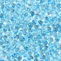 3/0 Baking Paint Glass Fringe Seed Beads&nbsp;SEED-A034-04G