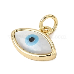 Brass & Natural White Shell & ResinPendants&nbsp;SH-CBA3C32-09G