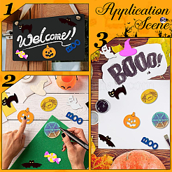 1 Set Halloween Theme Wooden Pendant Decorations&nbsp;WOOD-SC0001-92A