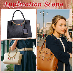 Alloy Hyacinth Rhinestone Cherry Charm Aluminum Purse Decorative Chains&nbsp;AJEW-WH0248-913