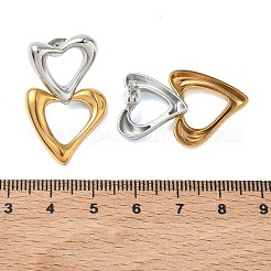Valentine's Day 304 Stainless Steel Dangle Stud Earrings&nbsp;EJEW-K330-08G