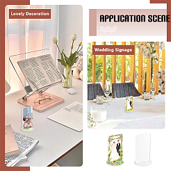 12Pcs Heat Transfer Blank Acrylic Display Stands for Photo&nbsp;AJEW-FG0005-90