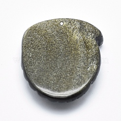 Natural Golden Sheen Obsidian Pendants&nbsp;G-P360-09