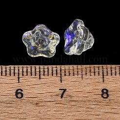 Electroplate Transparent Glass Beads&nbsp;GLAA-T025-81A-03
