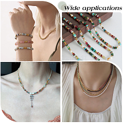 3 Strands Imitation Jade Glass Beads&nbsp;GLAA-PA0001-36B-05