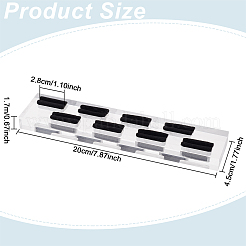 8-Slot Acrylic Finger Ring Display Rack&nbsp;RDIS-WH0002-10