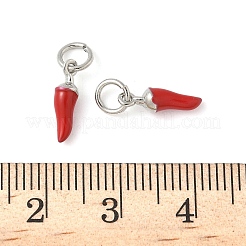 Brass Enamel Charms&nbsp;KK-C110-18A-P