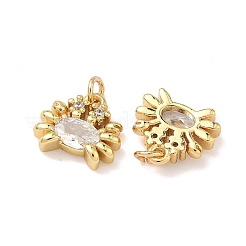 Brass Micro Pave Cubic Zirconia Pendants&nbsp;KK-A291-11D-G