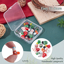 14Pcs Glass Beads&nbsp;LAMP-TA0002-07