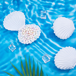 Shell Shape Plastic Candy Storage Box&nbsp;AJEW-WH0472-90C