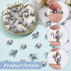 40Pcs 2 Styles Tibetan Style Alloy Charms&nbsp;FIND-SC0022-92