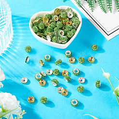 Handmade Polymer Clay Rhinestone Pave Disco Beads&nbsp;RB-TA0001-20A