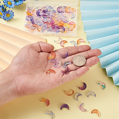 108Pcs 6 Colors Transparent Glass Charms&nbsp;GLAA-BT0001-04