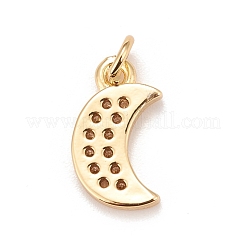 Brass Micro Pave Cubic Zirconia Charms&nbsp;KK-A161-21G