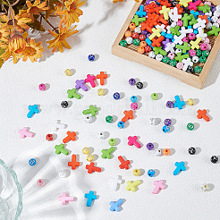 24 styles Opaque Acrylic Beads&nbsp;SACR-AR0001-23