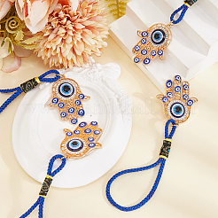 4Pcs Alloy Enamel Pendant Decoration&nbsp;HJEW-CP00031