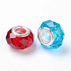 Handmade Glass European Beads&nbsp;GPDL25Y-M