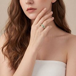 Brass Enamel Cuff Open Rings for Women&nbsp;WGFF728-01