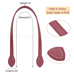 10Pcs 5 Colors PU Leather Bag Straps&nbsp;FIND-PH0003-72