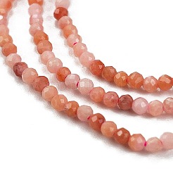 Natural Pink Aventurine Beads Strands&nbsp;G-M438-A09-02