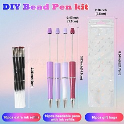 10Pcs ABS Plastic Ball-Point Pen&nbsp;AJEW-FS0001-43A