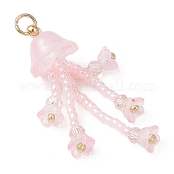 Glass Seed Beaded Pendants&nbsp;PALLOY-MZ01230-03