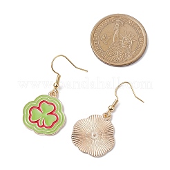 16Pair Saint Patrick's Day Theme 304 Stainless Steel Dangle Earrings&nbsp;EJEW-JE06170