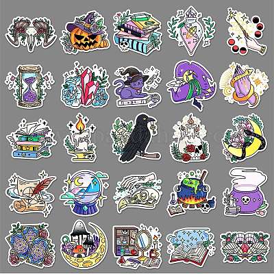 50Pcs PET Stickers&nbsp;PW-WGFF8CD-01-1