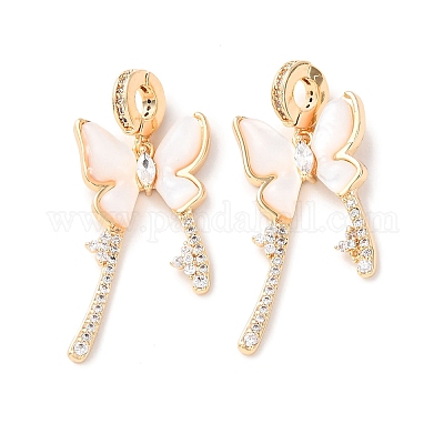 Wholesale Brass Micro Pave Clear Cubic Zirconia Pendants