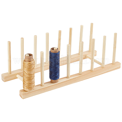 16 Spools Solid Wood Thread Rack&nbsp;ODIS-WH0025-50-1