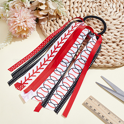 Polyester Hair Ties&nbsp;OHAR-WH0033-005A-1