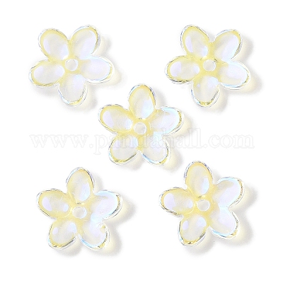 Transparent Spray Paint Glass Beads&nbsp;GLAA-Z011-07M-1
