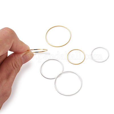 Brass Linking Rings&nbsp;KK-YS0001-03-1