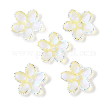 Transparent Spray Paint Glass Beads GLAA-Z011-07M-1