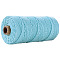 Cotton String Threads for Crafts Knitting Making, Sky Blue, 3mm, about 109.36 Yards(100m)/Roll