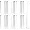 200Pcs Transparent Acrylic Sheets, Rectangle, Clear, 50x6.5x1mm