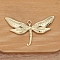 Dragonfly Alloy Pendants, Light Gold, 79x54mm