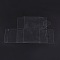Plastic Clear Packaging Boxes, Cube, Clear, 21.1x14cm, Cube: 7x7x7cm