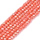 Electroplate Glass Beads Strands&nbsp;EGLA-A044-P1mm-B21-1