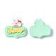 Opaque Resin Cabochons&nbsp;CRES-P023-01G-2