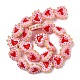 Baking Paint Glass Bumpy Beads Heart&nbsp;LAMP-V001-07C-2