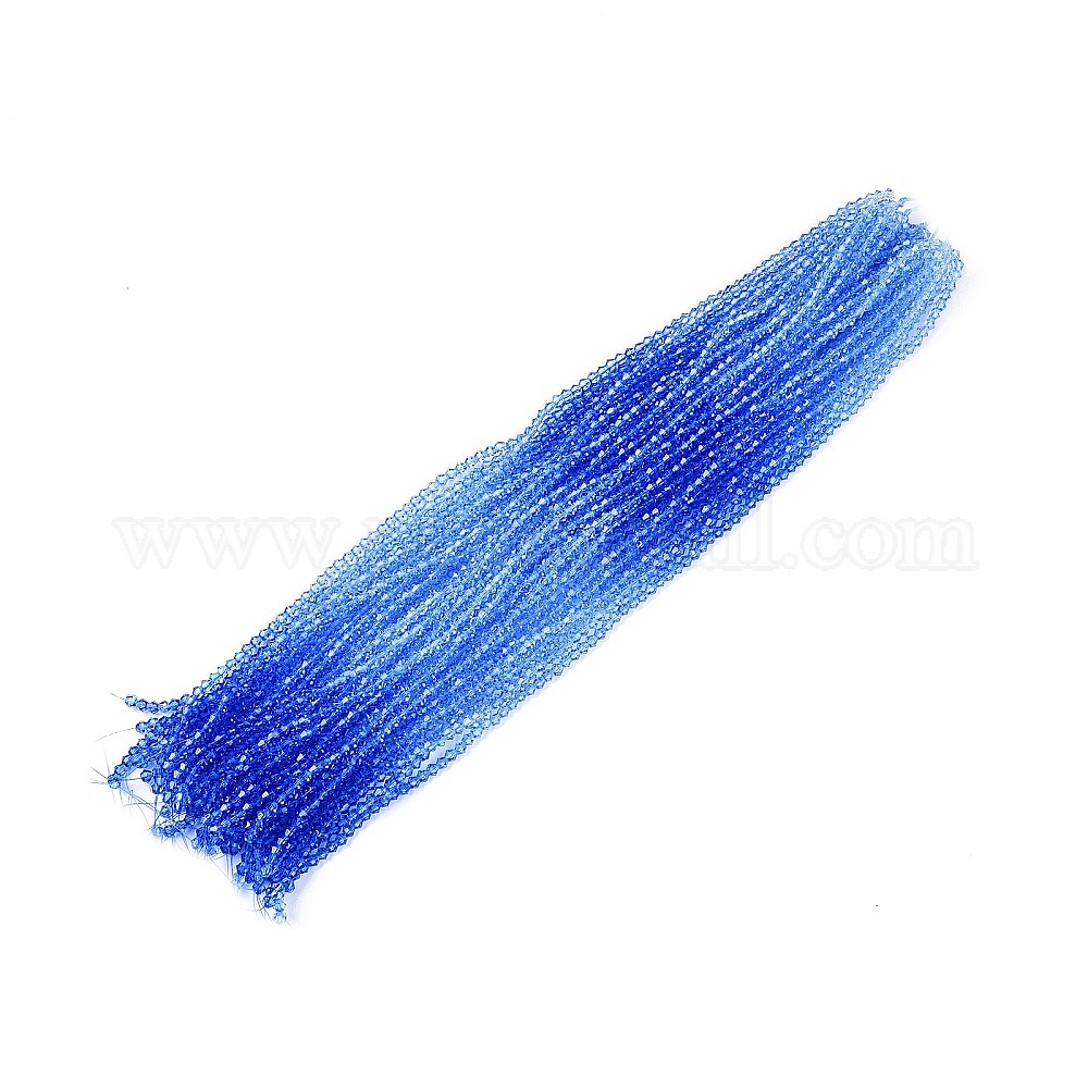 Wholesale Gradient Color Baking Painted Glass Bead Strands - Pandahall.com