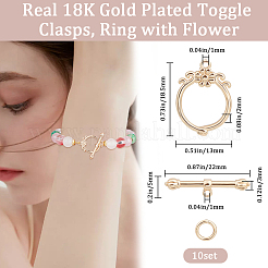 10Pcs Brass Toggle Clasps&nbsp;KK-BBC0010-39
