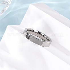 201 Stainless Steel Wide Band Finger Rings&nbsp;RJEW-K252-02A-P