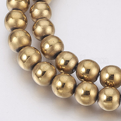 Electroplate Non-Magnetic Synthetic Hematite Beads Strands&nbsp;G-F585-C-8mm