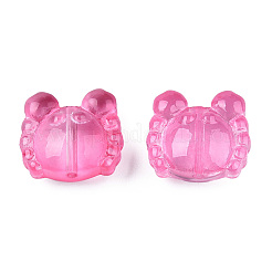 Transparent Spray Painted Glass Beads&nbsp;LS-GLAA-N035-026-C04
