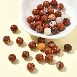 60Pcs Natural Red Jasper Beads&nbsp;G-YW0002-18A