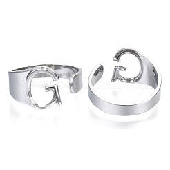 Alloy Cuff Finger Rings&nbsp;RJEW-S038-195G-P-NR